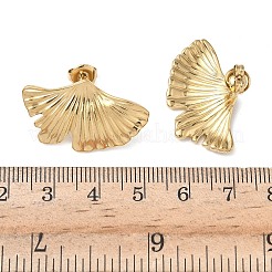 304 Stainless Steel Leaf Stud Earrings&nbsp;EJEW-K268-68G