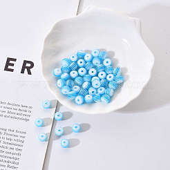 50Pcs Transparent Stripe Resin Beads&nbsp;RESI-YW0001-02E