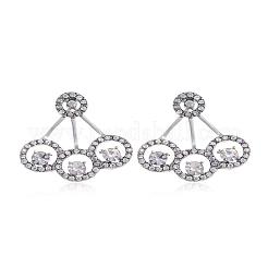Chic and Stylish Flat Round Alloy Stud Earrings&nbsp;DS9375