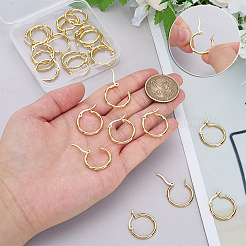12 Pairs Brass Hoop Earrings&nbsp;EJEW-PH0001-40