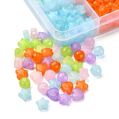 575Pcs 15 Style Imitation Jelly Acrylic Beads&nbsp;MACR-YW0001-79