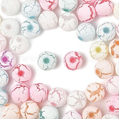 Spray Painted Acrylic Beads&nbsp;OACR-YW0002-49A