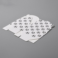 Football Pattern Kraft Paper Candy Boxes&nbsp;CON-WH0084-34A