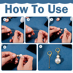Brass Leverback Earring Findings&nbsp;EJEW-TAC00036