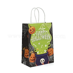 Halloween Paper Cauldron Printed Tote Bags&nbsp;ABAG-P015-05A