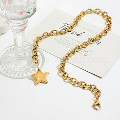 304 Stainless Steel Pendant Necklaces&nbsp;FS-WG3FEE6-01