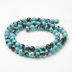Synthetic Ocean White Jade Bead Strands&nbsp;G-J350-8mm-07