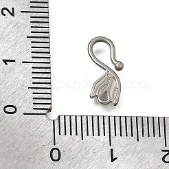 304 Stainless Steel Tulip Hook Clasps&nbsp;SA-CBACB61-17P