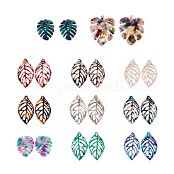 22Pcs 11 Style Cellulose Acetate(Resin) Pendants&nbsp;KY-BT0001-04