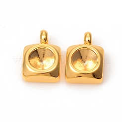 201 Stainless Steel Pendants Rhinestone Settings&nbsp;STAS-L244-38G
