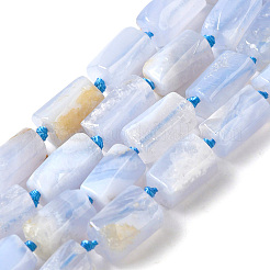 Natural Blue Lace Agate Beads Strands&nbsp;G-F509-63-01