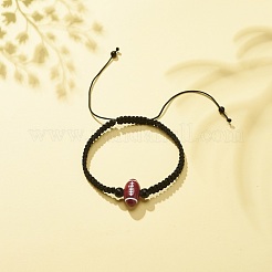 Acrylic Braided Bead Bracelet&nbsp;BJEW-JB08552-05