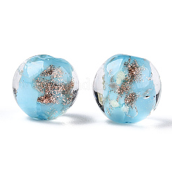 Luminous Handmade Gold Sand Lampwork Beads&nbsp;LAMP-N024-05B-03