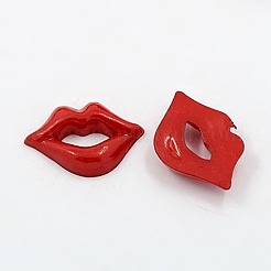Acrylic Lip Shaped Cabochons&nbsp;X-BUTT-E024-A-04