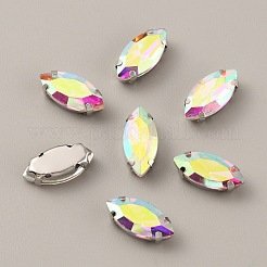 Horse Eye Shape Sew on Rhinestone&nbsp;FIND-WH0128-93C-01