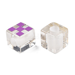 Transparent Resin European Beads&nbsp;RESI-N022-10A-B02