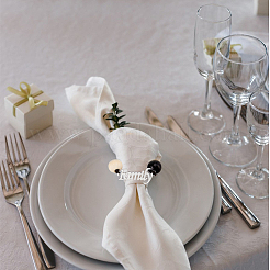 Word Family Wood Beaded Napkin Ring&nbsp;AJEW-PH01544