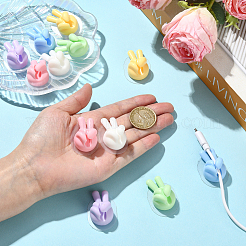Yeah Gesture Thumb Shape Plastic Cable Organizer Clips&nbsp;PL-FZCA1FC-01D
