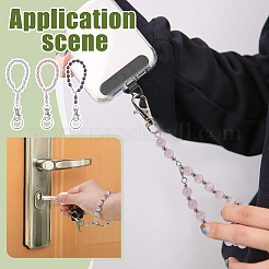 3Pcs Cat Eye Bead Keychains&nbsp;KEYC-FG00006