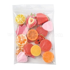 28Pcs 7 Styles Fruit Theme Spray Painted Opaque Resin Pendants&nbsp;RESI-FS0002-43