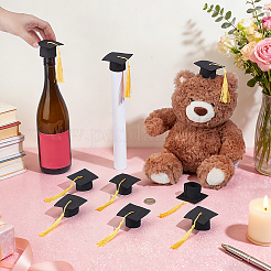 EVA Doctoral Cap Cake Toppers&nbsp;DIY-WH0816-571B
