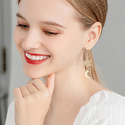 6Pcs Brass Earring Hooks&nbsp;KK-BBC0013-81