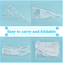 Plastic Rain Bonnets&nbsp;AJEW-WH0419-75B