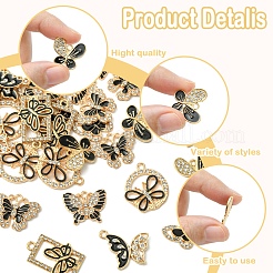 28Pcs 7 Styles Alloy Enamel Pendants&nbsp;FIND-FS0003-21