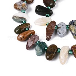 Natural Indian Agate Beads Strands&nbsp;G-Z091-A24