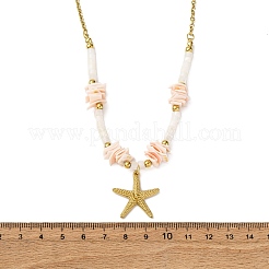 Starfish 304 Stainless Steel Pendant Necklaces&nbsp;NJEW-L465-02G