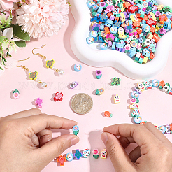 250Pcs 5 Styles Handmade Polymer Clay Beads&nbsp;CLAY-PA0001-40