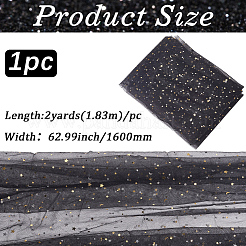 Star & Moon Pattern Nylon Mesh Fabrics&nbsp;DIY-WH20048-006C