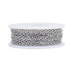 Tarnish Resistant 201 Stainless Steel Cable Chains&nbsp;CHS-R008-11