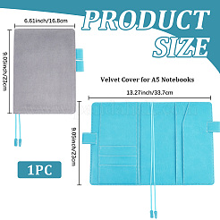 PU Leather & Velvet Nootbook Cover&nbsp;AJEW-WH20130-156B-10