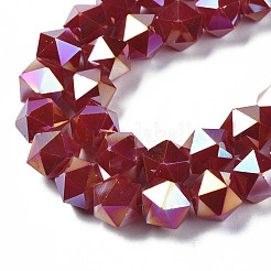 Electroplate Glass Beads Strands&nbsp;EGLA-S194-14A-A05