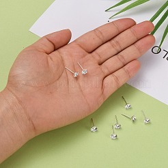 925 Sterling Silver Ear Stud Findings&nbsp;STER-K167-043D-S
