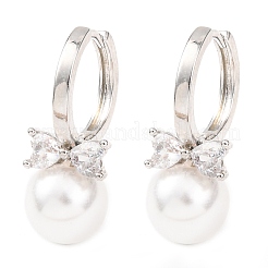 Bowknot with Round Brass Hoop Earrings&nbsp;EJEW-D351-12P