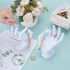 2Pcs Plastic Mannequin Hand Jewelry Display Holder Stands&nbsp;RDIS-UN0001-02C