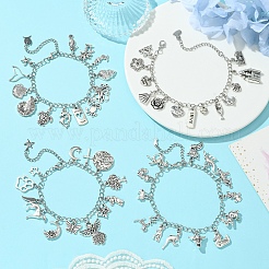 Tibetan Style Alloy Animal Charm Bracelets&nbsp;BJEW-FS00012