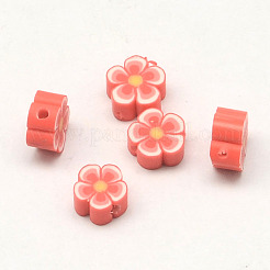 Handmade Polymer Clay Flower Plum Blossom Beads&nbsp;CLAY-Q213-12mm-M