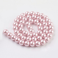 Eco-Friendly Glass Pearl Beads Strands&nbsp;X-HY-A008-8mm-RB109