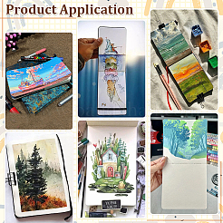 Rectangle Watercolor Sketchbook&nbsp;AJEW-WH0455-310B-B