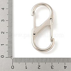 Alloy & Iron Double S Snap Hook Spring Keychain Clasps&nbsp;FIND-H049-02A-P