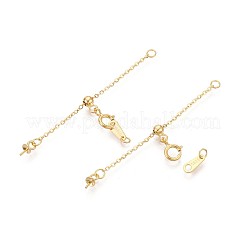 925 Sterling Silver Cable Chain Extenders&nbsp;STER-T008-61G