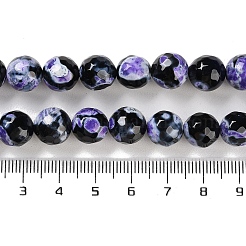 Natural Fire Crackle Agate Beads Strands&nbsp;G-M437-A01-01I