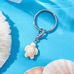 Turtle Dyed Synthetic Turquoise Keychain&nbsp;KEYC-JKC00962-02