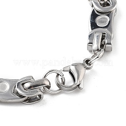 PVD Vacuum Plating 201 Stainless Steel Oval Link Chain Necklace & Bracelets Set&nbsp;SJEW-G083-16GP