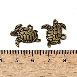 Tibetan Style Alloy Sea Turtle Pendants&nbsp;TIBEP-Q041-029AB-NR