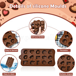 4Pcs 4 Styles Chocolate DIY Silicone Mold&nbsp;DIY-CJ0006-33