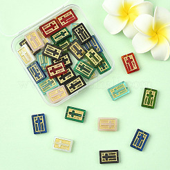 36Pcs 9 Colors Handmade Lampwork Beads&nbsp;LAMP-SC0001-72
